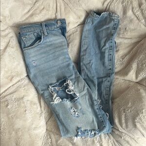 Distressed Light Blue Women's Jeans